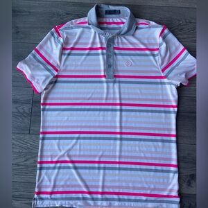G/Fore pink polo (L)